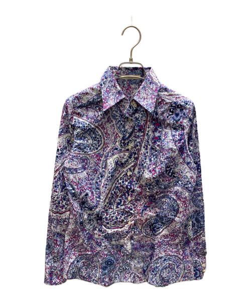 ETRO（エトロ）ETRO (エトロ) 総柄シャツ パープル サイズ:42の古着・服飾アイテム
