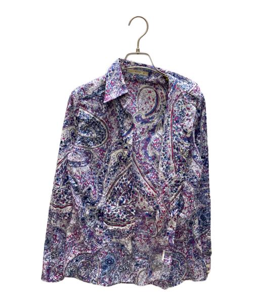 ETRO（エトロ）ETRO (エトロ) 総柄シャツ パープル サイズ:42の古着・服飾アイテム
