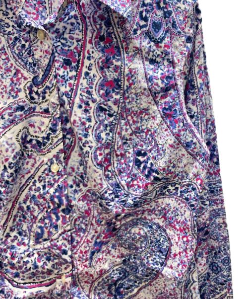 ETRO（エトロ）ETRO (エトロ) 総柄シャツ パープル サイズ:42の古着・服飾アイテム