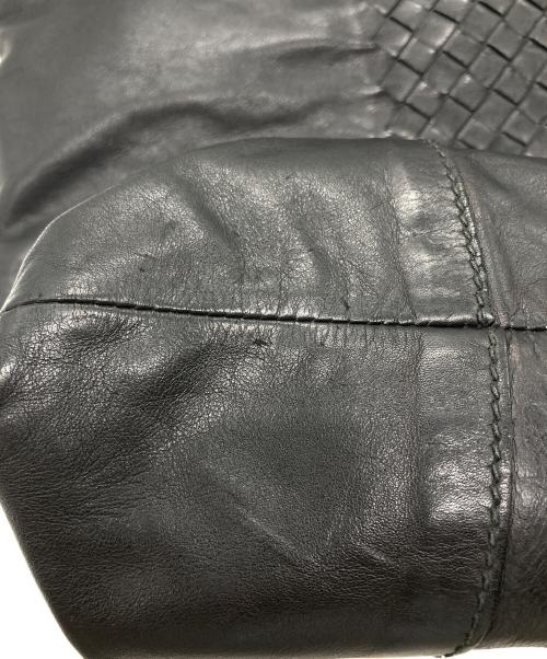 BOTTEGA VENETA（ボッテガベネタ）BOTTEGA VENETA (ボッテガベネタ) イントレチャート 2way トートバッグ ブラックの古着・服飾アイテム