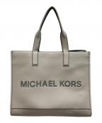 MICHAEL KORSマイケルコース）の古着「クーパー エンボスロゴ レザートートバッグ」｜ベージュ