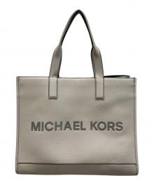 MICHAEL KORS（マイケルコース）の古着「クーパー エンボスロゴ レザートートバッグ」｜ベージュ