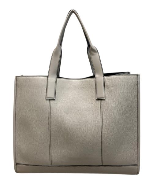 MICHAEL KORS（マイケルコース）MICHAEL KORS (マイケルコース) クーパー エンボスロゴ レザートートバッグ ベージュの古着・服飾アイテム
