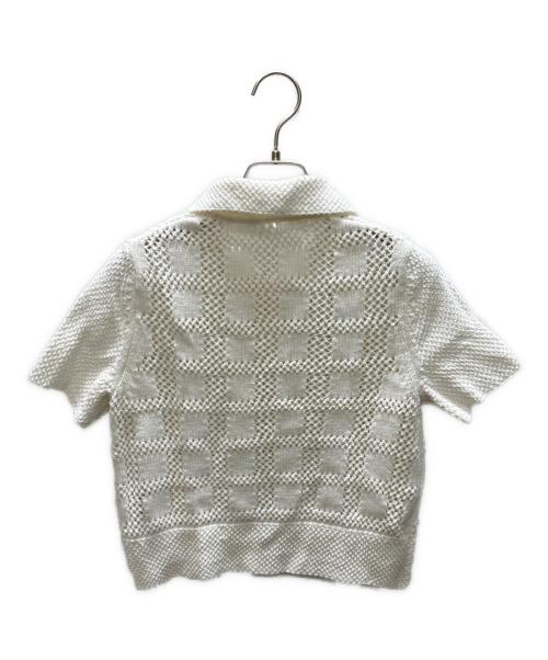 ZIMMERMANN（ジマーマン）ZIMMERMANN (ジマーマン) ニットポロシャツ ホワイト サイズ:下記参照の古着・服飾アイテム
