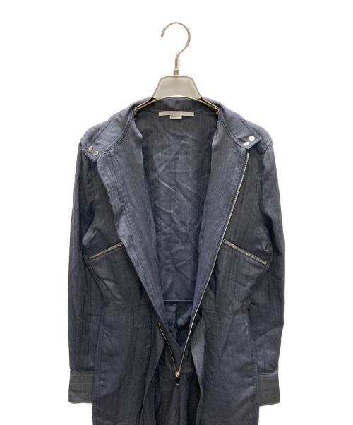 STELLA McCARTNEY（ステラマッカートニー）STELLA McCARTNEY (ステラマッカートニー) ヘリンボーンジャンプスーツ ネイビー サイズ:SIZE 34の古着・服飾アイテム