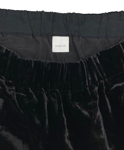 KAGURE（カグレ）kagure (カグレ) レーヨンシルクベルベットパンツ ブラック サイズ:size  Freeの古着・服飾アイテム