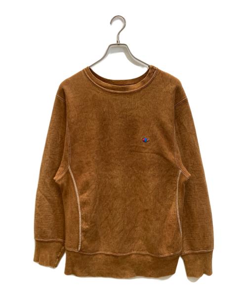 Champion（チャンピオン）Champion (チャンピオン) 後染め リバースウィーブスウェット ブラウン サイズ:SIZE Lの古着・服飾アイテム