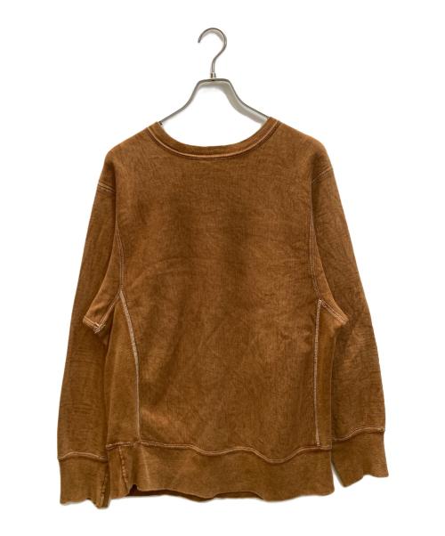 Champion（チャンピオン）Champion (チャンピオン) 後染め リバースウィーブスウェット ブラウン サイズ:SIZE Lの古着・服飾アイテム