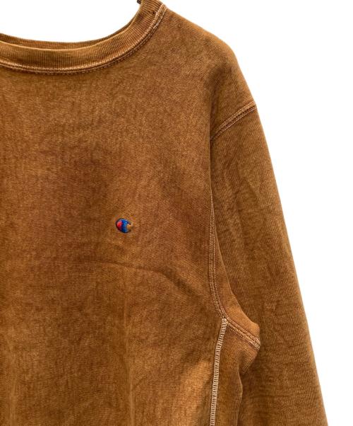 Champion（チャンピオン）Champion (チャンピオン) 後染め リバースウィーブスウェット ブラウン サイズ:SIZE Lの古着・服飾アイテム