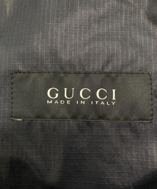 GUCCI（グッチ）GUCCI (グッチ) ボタンアップフーデッドナイロンジャケット ブラック サイズ:SIZE 50の古着・服飾アイテム