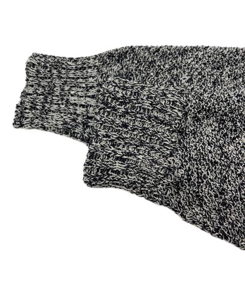 Spick and Span（スピック＆スパン）Spick and Span (スピック＆スパン) ペーパーヤーン2WAYルーズプルオーバー ブラック×ホワイト サイズ:下記参照の古着・服飾アイテム