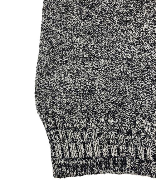Spick and Span（スピック＆スパン）Spick and Span (スピック＆スパン) ペーパーヤーン2WAYルーズプルオーバー ブラック×ホワイト サイズ:下記参照の古着・服飾アイテム