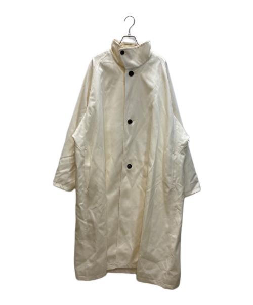 CABAN（キャバン）CABAN (キャバン) ウールギャバジン スタンドカラーコート アイボリー サイズ:SIZE Mの古着・服飾アイテム