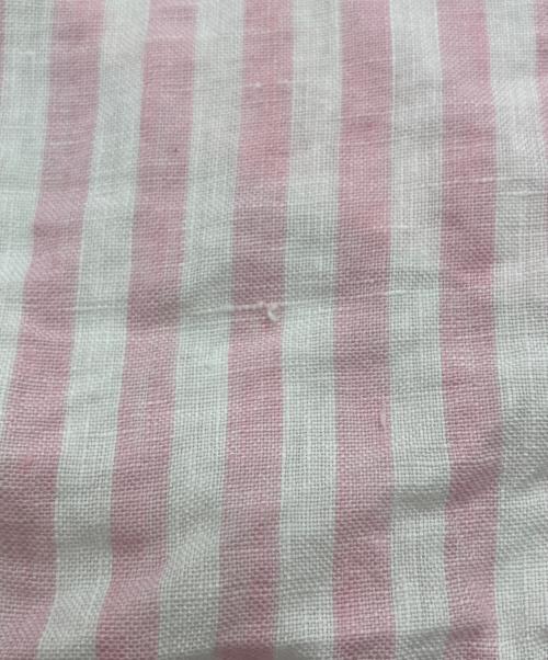 POLO RALPH LAUREN（ポロ・ラルフローレン）POLO RALPH LAUREN (ポロ・ラルフローレン) リネンストライプシャツ ホワイト×ピンク サイズ:XSの古着・服飾アイテム
