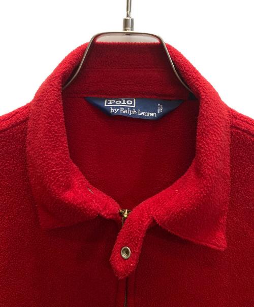 POLO RALPH LAUREN（ポロ・ラルフローレン）POLO RALPH LAUREN (ポロ・ラルフローレン) スイングトップ フリースジャケット レッド サイズ:SIZE Lの古着・服飾アイテム