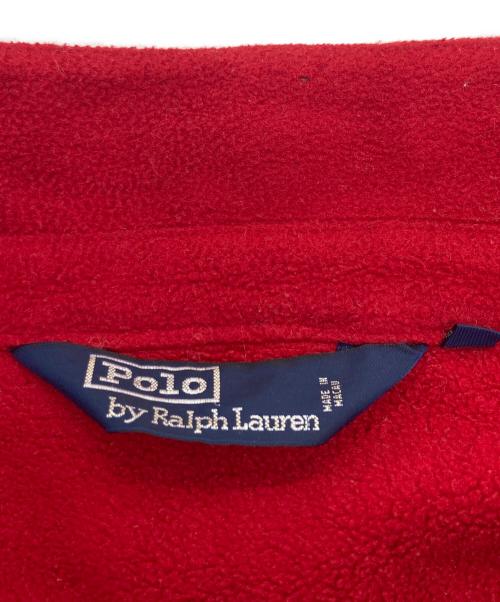 POLO RALPH LAUREN（ポロ・ラルフローレン）POLO RALPH LAUREN (ポロ・ラルフローレン) スイングトップ フリースジャケット レッド サイズ:SIZE Lの古着・服飾アイテム