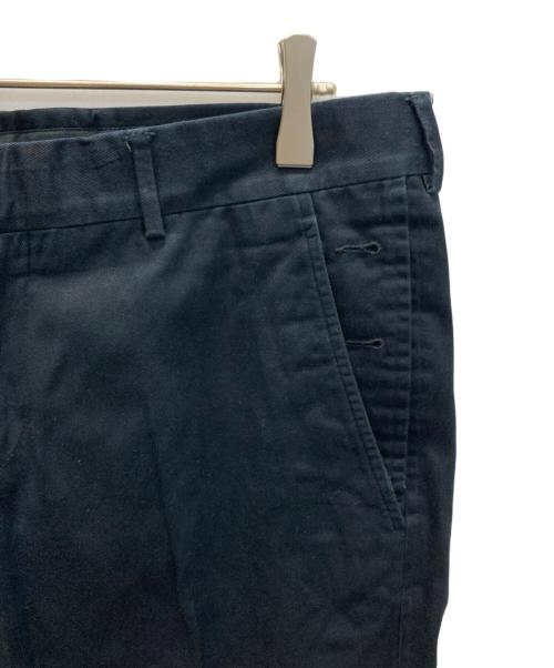 GUCCI（グッチ）GUCCI (グッチ) コットンストレートパンツ ブラック サイズ:SIZE 48の古着・服飾アイテム