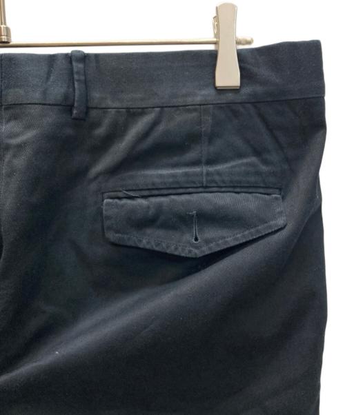 GUCCI（グッチ）GUCCI (グッチ) コットンストレートパンツ ブラック サイズ:SIZE 48の古着・服飾アイテム