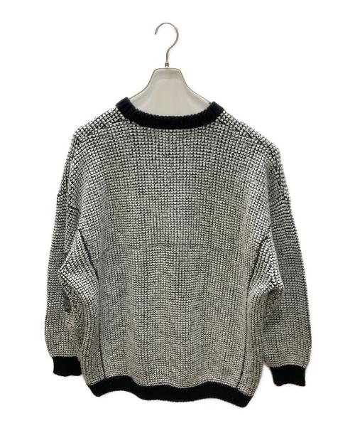 EVISEN（エビセン）EVISEN (エビセン) モヘヤ混ニット ブラック×ホワイト サイズ:SIZE XLの古着・服飾アイテム