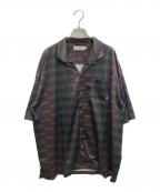 EVISENエビセン）の古着「Border Mesh Shirt」｜マルチカラー
