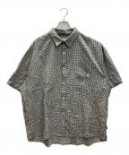 EVISENエビセン）の古着「OVERLAND CHECK SHIRT」｜ブラック×ホワイト