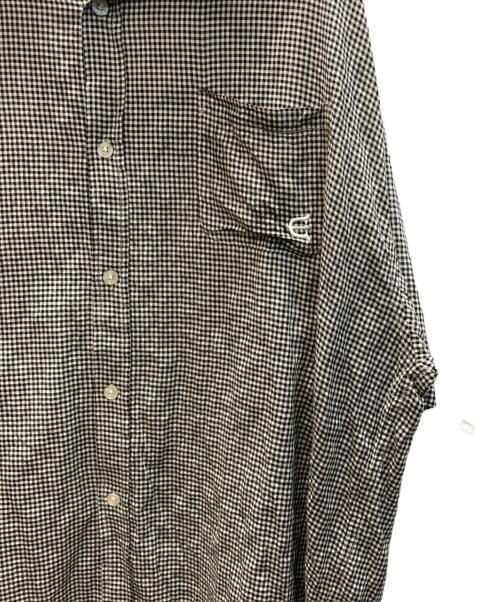 EVISEN（エビセン）EVISEN (エビセン) OVERLAND CHECK SHIRT ブラック×ホワイト サイズ:XLの古着・服飾アイテム