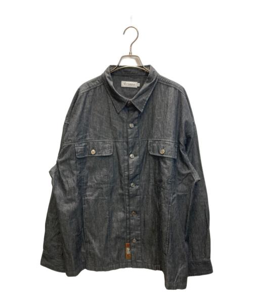 EVISEN（エビセン）EVISEN (エビセン) 2ND CHAMBRAY DENIM SHIRT ブラック サイズ:XLの古着・服飾アイテム