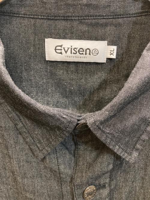 EVISEN（エビセン）EVISEN (エビセン) 2ND CHAMBRAY DENIM SHIRT ブラック サイズ:XLの古着・服飾アイテム