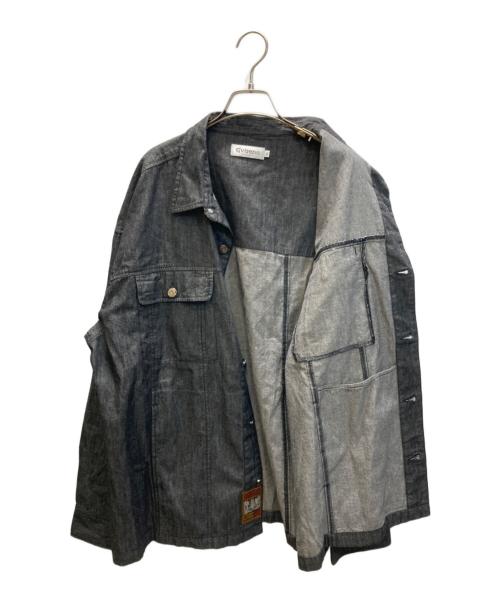 EVISEN（エビセン）EVISEN (エビセン) 2ND CHAMBRAY DENIM SHIRT ブラック サイズ:XLの古着・服飾アイテム