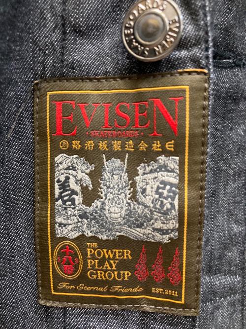 EVISEN（エビセン）EVISEN (エビセン) 2ND CHAMBRAY DENIM SHIRT ブラック サイズ:XLの古着・服飾アイテム