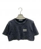 ALEXANDER WANGアレキサンダー・ワン）の古着「アシッドウォッシュ ロゴプリント Tシャツ」｜ブラック