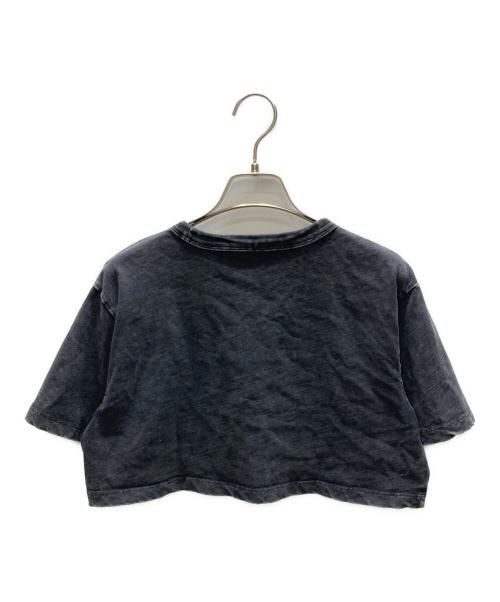 ALEXANDER WANG（アレキサンダー・ワン）ALEXANDER WANG (アレキサンダー・ワン) アシッドウォッシュ ロゴプリント Tシャツ ブラック サイズ:SIZE XSの古着・服飾アイテム