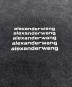 中古・古着 ALEXANDER WANG (アレキサンダー・ワン) アシッドウォッシュ ロゴプリント Tシャツ ブラック サイズ:SIZE XS：10000円