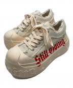 1807イチハチゼロナナ）の古着「GOTHIC LACE UP 厚底スニーカー」｜アイボリー