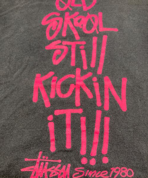 stussy（ステューシー）stussy (ステューシー) プリントTシャツ ブラック サイズ:Sの古着・服飾アイテム
