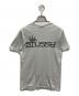 stussy (ステューシー) 折れクラウンロゴTシャツ グレー サイズ:SIZE S：12000円