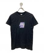 stussyステューシー）の古着「プリントTシャツ」｜ブラック