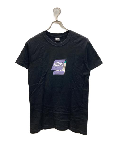stussy（ステューシー）stussy (ステューシー) プリントTシャツ ブラック サイズ:SIZE Sの古着・服飾アイテム