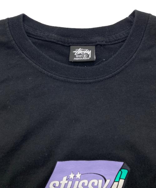 stussy（ステューシー）stussy (ステューシー) プリントTシャツ ブラック サイズ:SIZE Sの古着・服飾アイテム
