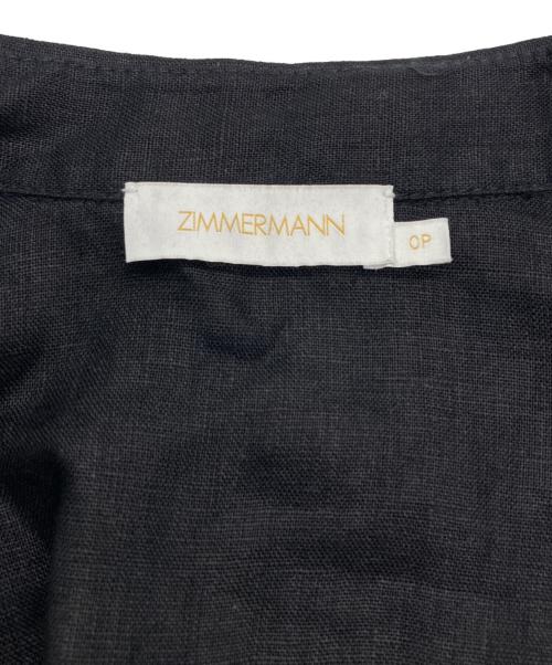 ZIMMERMANN（ジマーマン）ZIMMERMANN (ジマーマン) リネンジャンプスーツ ブラック サイズ:SIZE 0の古着・服飾アイテム