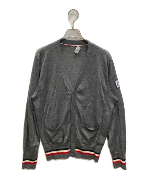 MONCLER GAMME BLEU（モンクレール ガム ブルー）MONCLER GAMME BLEU (モンクレール ガム ブルー) MAGLIONE TRICOT CARDIGAN グレー サイズ:SIZE XLの古着・服飾アイテム