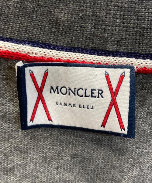 MONCLER GAMME BLEU（モンクレール ガム ブルー）MONCLER GAMME BLEU (モンクレール ガム ブルー) MAGLIONE TRICOT CARDIGAN グレー サイズ:SIZE XLの古着・服飾アイテム