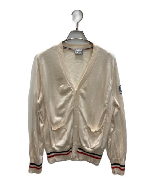 MONCLER GAMME BLEU（モンクレール ガム ブルー）MONCLER GAMME BLEU (モンクレール ガム ブルー) MAGLIONE TRICOT CARDIGAN ベージュ サイズ:SIZE Lの古着・服飾アイテム