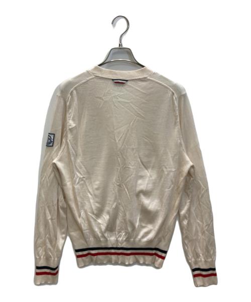 MONCLER GAMME BLEU（モンクレール ガム ブルー）MONCLER GAMME BLEU (モンクレール ガム ブルー) MAGLIONE TRICOT CARDIGAN ベージュ サイズ:SIZE Lの古着・服飾アイテム