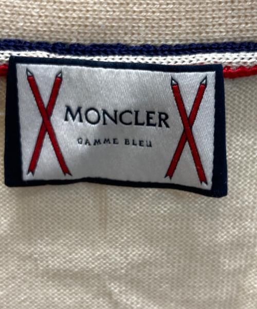 MONCLER GAMME BLEU（モンクレール ガム ブルー）MONCLER GAMME BLEU (モンクレール ガム ブルー) MAGLIONE TRICOT CARDIGAN ベージュ サイズ:SIZE Lの古着・服飾アイテム