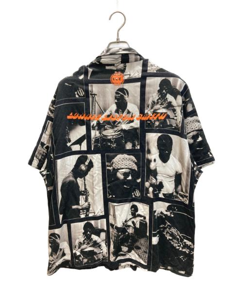 city country city（シティーカントリーシティー）CITY COUNTRY CITY (シティーカントリーシティー) LONNIE LISTON SMITH OPEN COLAR S/S SHIRTS ブラック サイズ:SIZE XLの古着・服飾アイテム