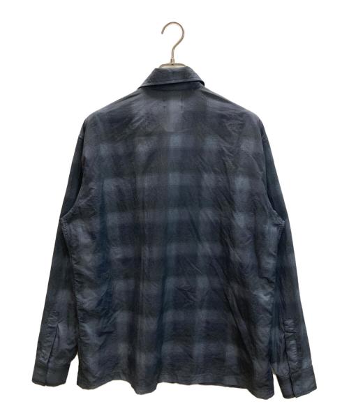 city country city（シティーカントリーシティー）CITY COUNTRY CITY (シティーカントリーシティー) TASLAN NYLON CHECK SHIRT グレー サイズ:SIZE Mの古着・服飾アイテム