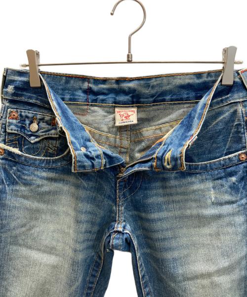 TRUE RELIGION（トゥルー レリジョン）TRUE RELIGION (トゥルー レリジョン) JOEY BIG T ブーツカット フレアデニムパンツ インディゴ サイズ:SIZE W28×L33の古着・服飾アイテム