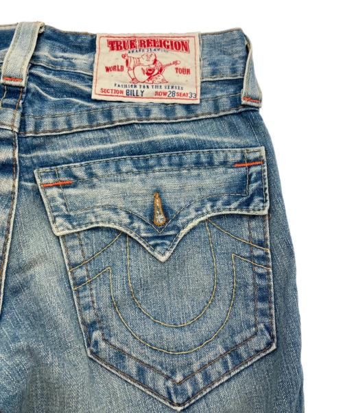 TRUE RELIGION（トゥルー レリジョン）TRUE RELIGION (トゥルー レリジョン) JOEY BIG T ブーツカット フレアデニムパンツ インディゴ サイズ:SIZE W28×L33の古着・服飾アイテム