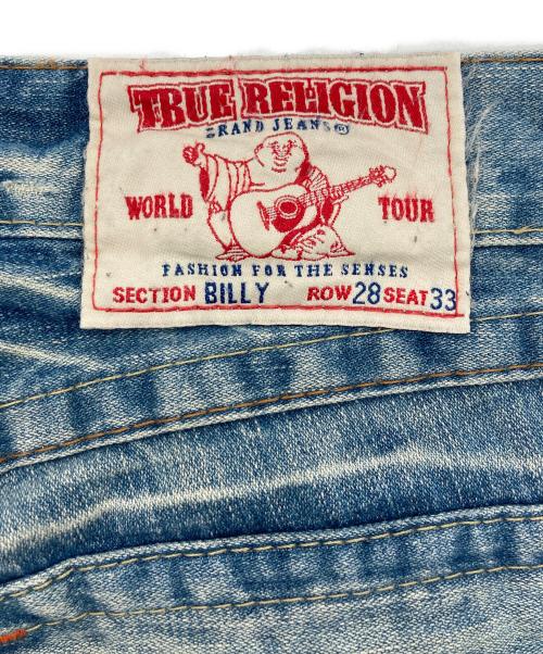 TRUE RELIGION（トゥルー レリジョン）TRUE RELIGION (トゥルー レリジョン) JOEY BIG T ブーツカット フレアデニムパンツ インディゴ サイズ:SIZE W28×L33の古着・服飾アイテム